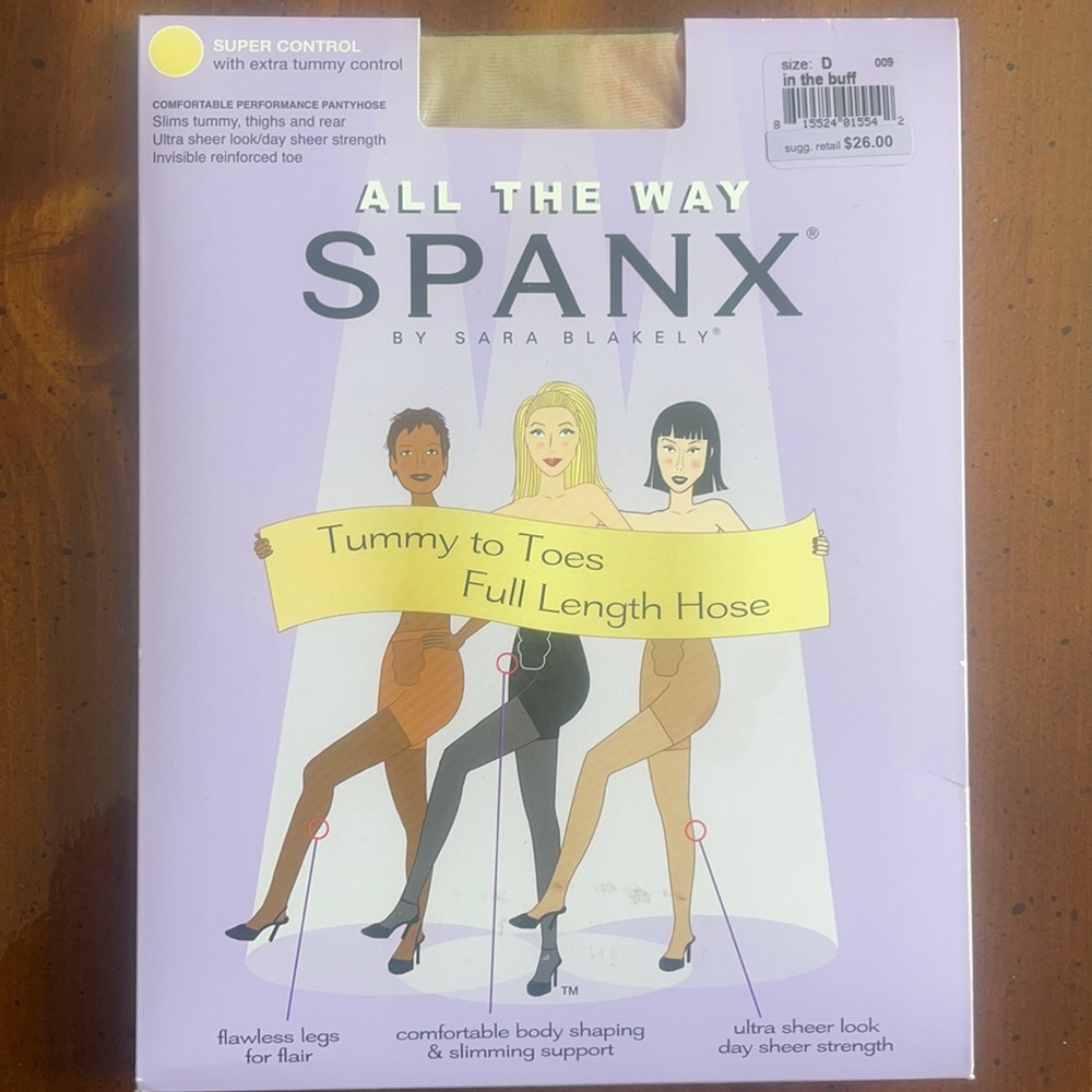 Spanx by Sara Blakey All The Way Super Control size D in the buff